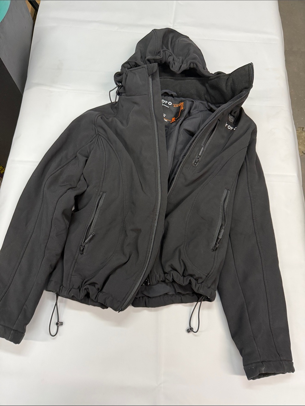Kids Black Hooded Raincoat - Unbranded
